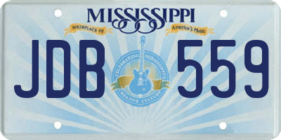 MS license plate JDB559