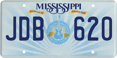 MS license plate JDB620