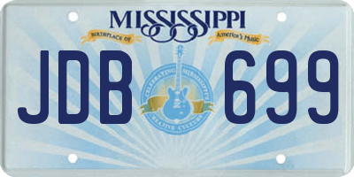 MS license plate JDB699