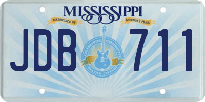 MS license plate JDB711