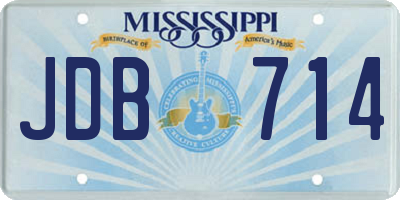 MS license plate JDB714