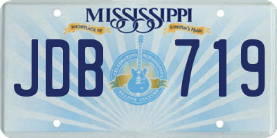 MS license plate JDB719