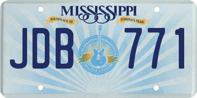 MS license plate JDB771
