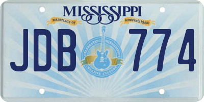 MS license plate JDB774