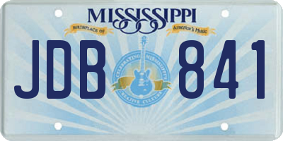 MS license plate JDB841