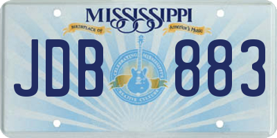 MS license plate JDB883