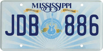 MS license plate JDB886