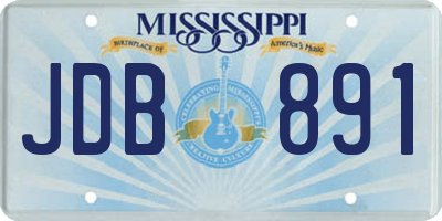 MS license plate JDB891