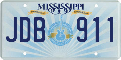 MS license plate JDB911