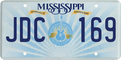 MS license plate JDC169