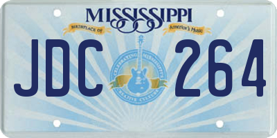 MS license plate JDC264