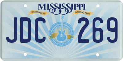 MS license plate JDC269