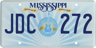 MS license plate JDC272
