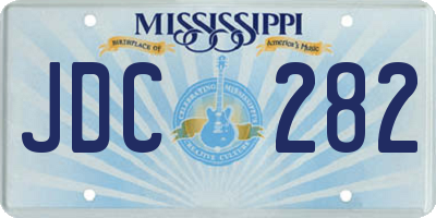 MS license plate JDC282