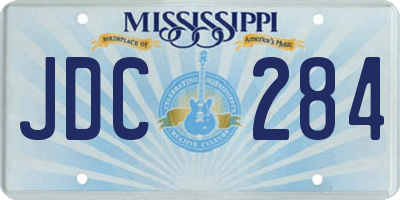 MS license plate JDC284