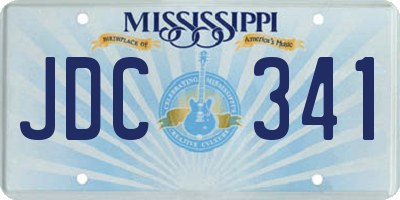 MS license plate JDC341