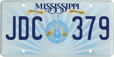 MS license plate JDC379