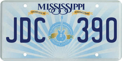 MS license plate JDC390