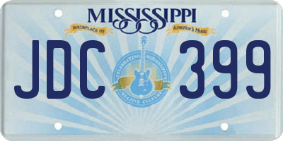 MS license plate JDC399