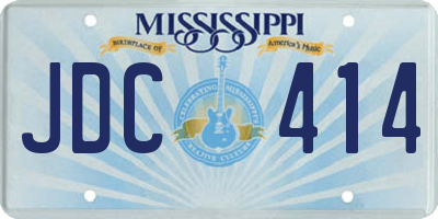 MS license plate JDC414