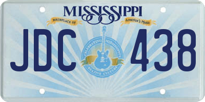 MS license plate JDC438