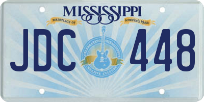 MS license plate JDC448