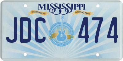 MS license plate JDC474