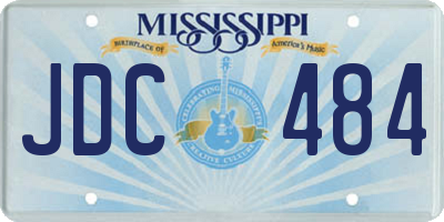 MS license plate JDC484