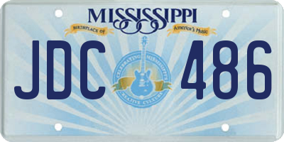 MS license plate JDC486