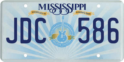 MS license plate JDC586
