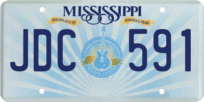 MS license plate JDC591