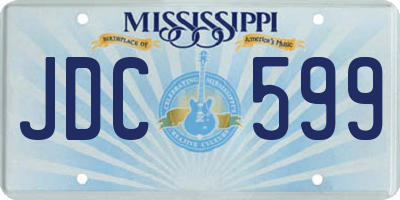 MS license plate JDC599