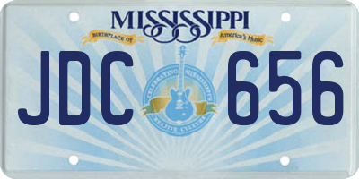 MS license plate JDC656