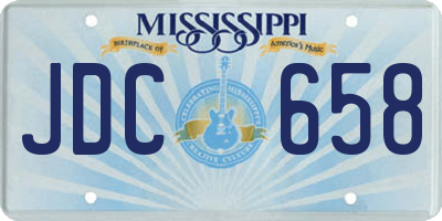 MS license plate JDC658