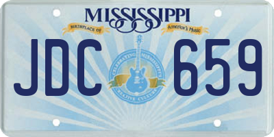 MS license plate JDC659