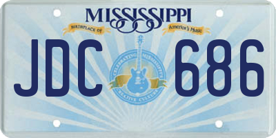MS license plate JDC686