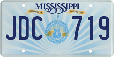 MS license plate JDC719