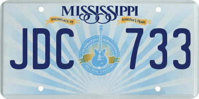 MS license plate JDC733