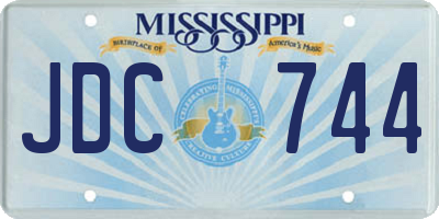 MS license plate JDC744