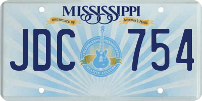 MS license plate JDC754