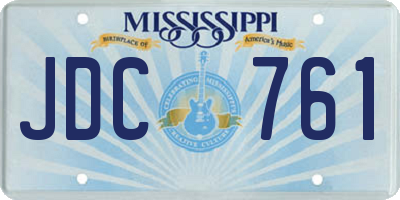MS license plate JDC761