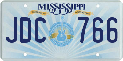 MS license plate JDC766