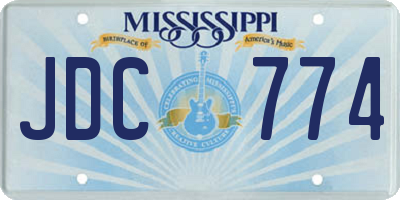MS license plate JDC774