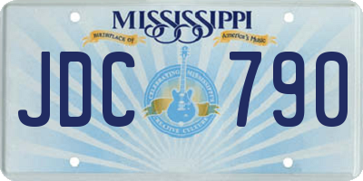 MS license plate JDC790