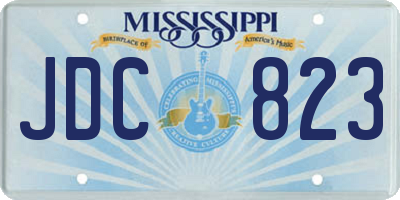 MS license plate JDC823