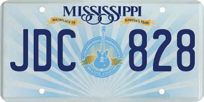 MS license plate JDC828