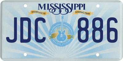 MS license plate JDC886