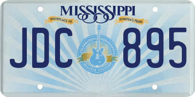 MS license plate JDC895