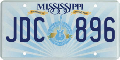 MS license plate JDC896