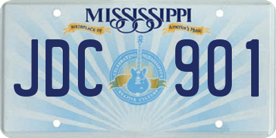 MS license plate JDC901